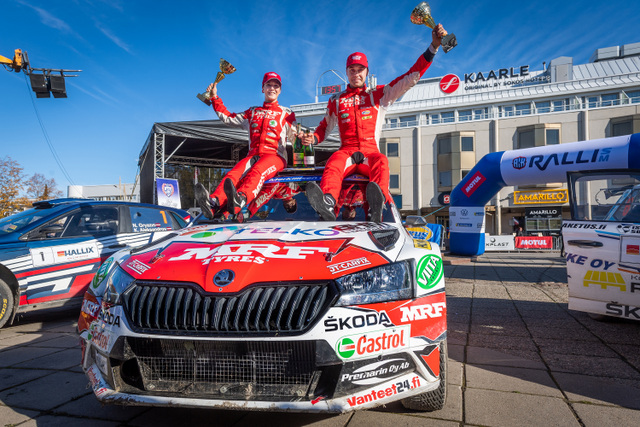 Emil Lindholm is the new Finnish champion of the rally SM1 class